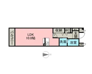 ポワール【101号室】の間取り