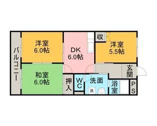 リバーサイド桶狭間【2階】の間取り