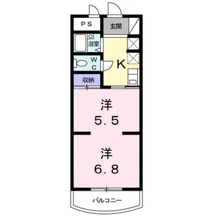 ファミール明定【2階】の間取り