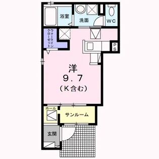 ファミールシャトーA【101号室】の間取り