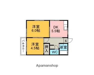 メゾン坂下【2階】の間取り