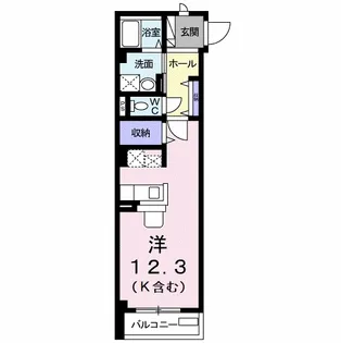 アデッソ ボヌール【1階】の間取り