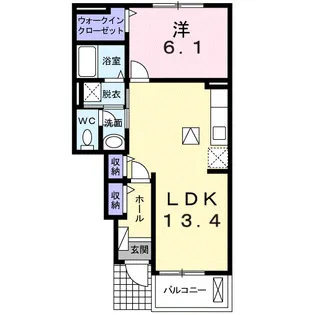 ネオ サニーNT B【1階】の間取り