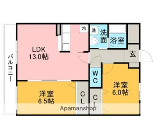 グリーンデルワールド舘【103号室】の間取り
