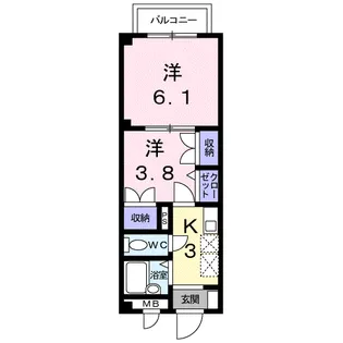 エステート大高【1階】の間取り