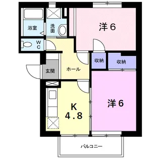 プレイス寿久茂A【1階】の間取り