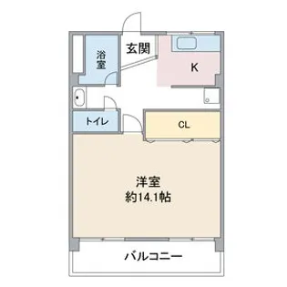 ヤカタハイツ【3階】の間取り