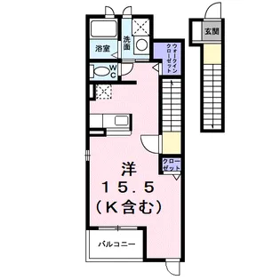 アダージュⅡ【201号室】の間取り