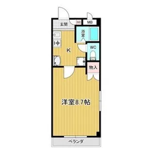 シャトル ピーチ【2階】の間取り