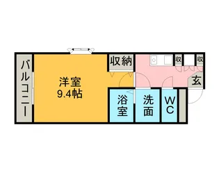 ユースハイムマルユウ【1階】の間取り