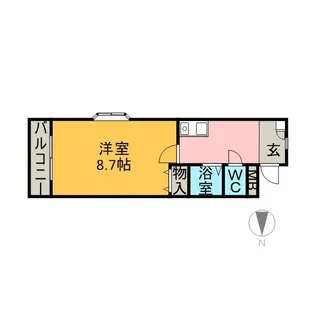 ラフレシスマン【1階】の間取り