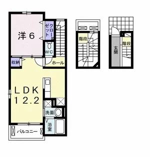 ネオックス・ヤマト【3階】の間取り