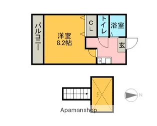 クラーラナカネ【2階】の間取り