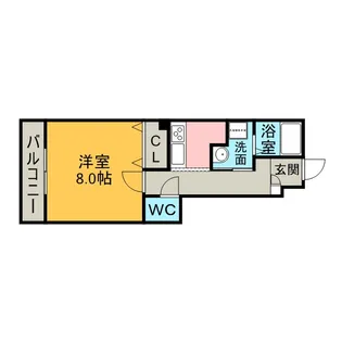 アンプルール リーブル BLOOM【1階】の間取り