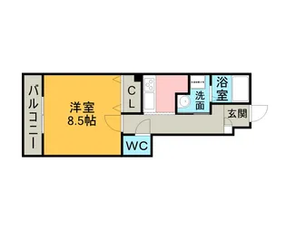 アンプルール リーブル BLOOM【1階】の間取り