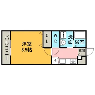 アンプルール リーブル すみれⅡ【1階】の間取り