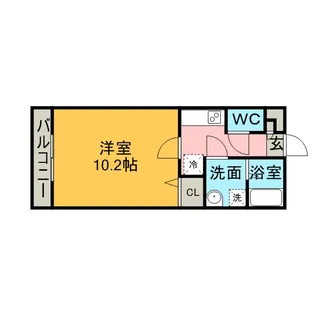 アンプルール リーブル 永遠【2階】の間取り