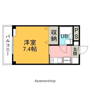 エステートF【102号室】の間取り