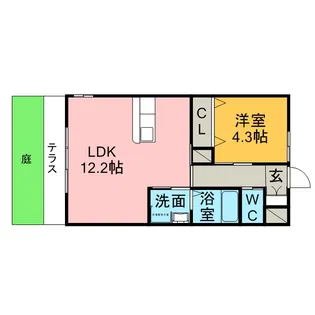 クーマ【1階】の間取り
