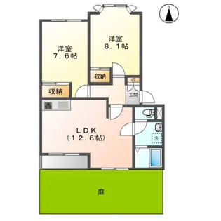 ポラリス【102号室】の間取り