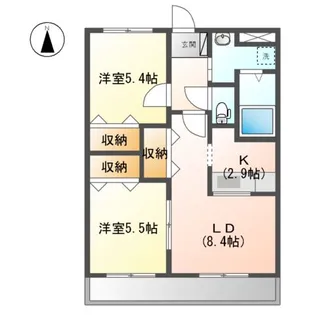 ノーヴァ21【2階】の間取り