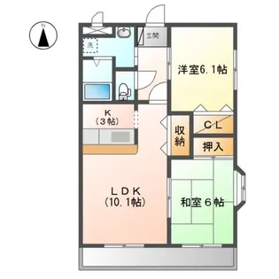 ひまわり【2階】の間取り