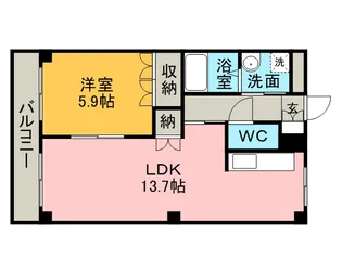 サンシャインスクエア【3階】の間取り