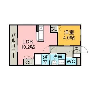 グランドビュー桜ケ丘【2階】の間取り