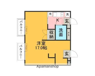 CALCIO【201号室】の間取り