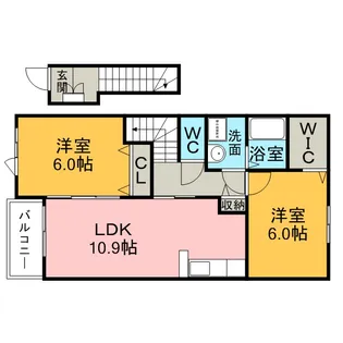 クオーレ【2階】の間取り