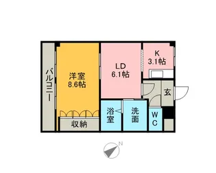 グレース・N【1階】の間取り