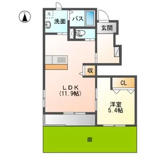 グレーシア【1階】の間取り