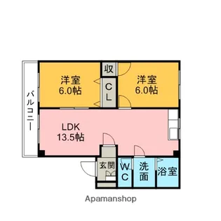 第2悠ハイツ【102号室】の間取り