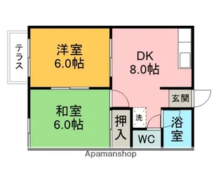 シティコーポセブン【201号室】の間取り