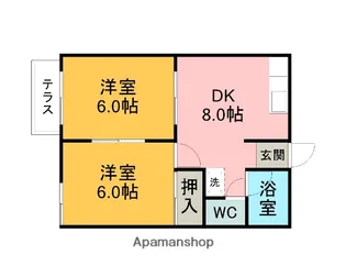 シティコーポセブン【102号室】の間取り