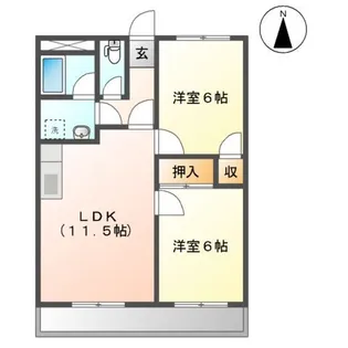 フォレスト大高【2階】の間取り