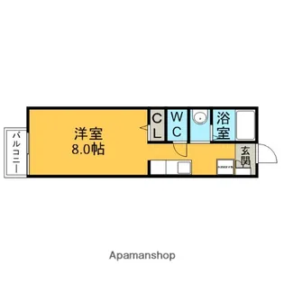 ロアール東新【105号室】の間取り