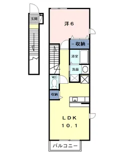 サンセールミリュー【2階】の間取り
