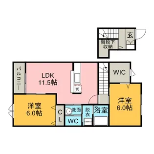 グラース メゾン【2階】の間取り