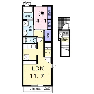 ハイネス【2階】の間取り