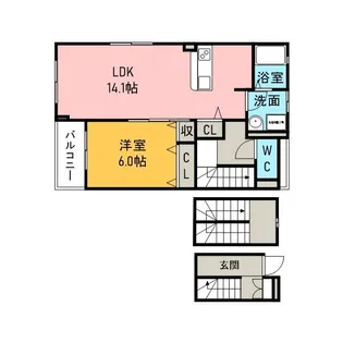ネオ レクサス Ⅰ【3階】の間取り