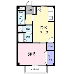 ドミール仙人塚【2階】の間取り