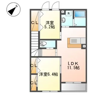 さくら【2階】の間取り