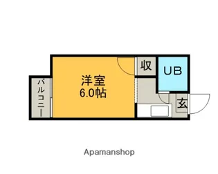森ヶ丘ハイツ【205号室】の間取り