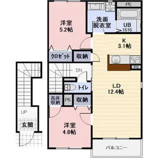 プレジール【2階】の間取り