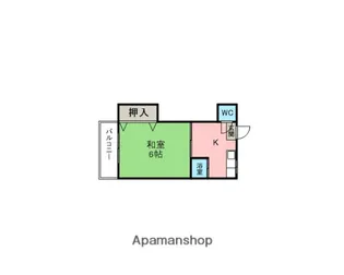 グランディーズ新栄【206号室】の間取り