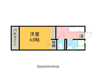 みやまコーポ豊明【101号室】の間取り