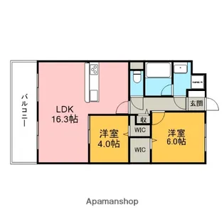 東浦ガーデンヒルズあじさいクレスト【208号室】の間取り