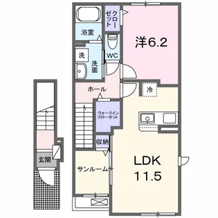 カリーノ【2階】の間取り