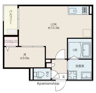 JACK ODAKAⅠ【3階】の間取り